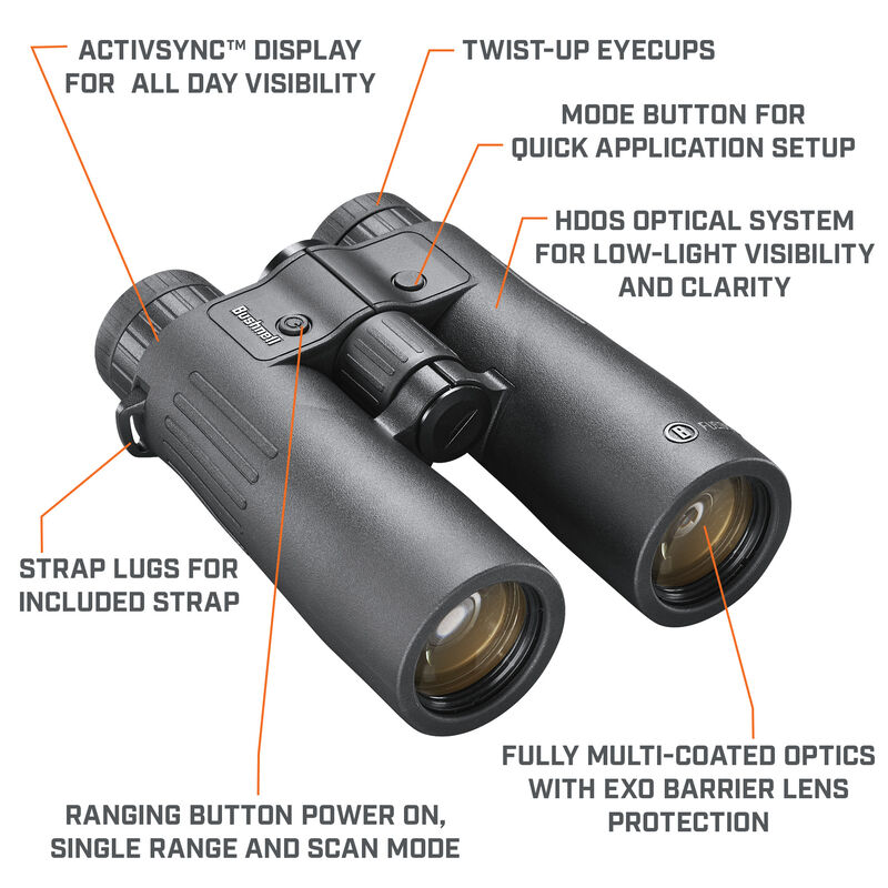 Κιάλια Bushnell FUSION X με αποστασιόμετρο 10x42 