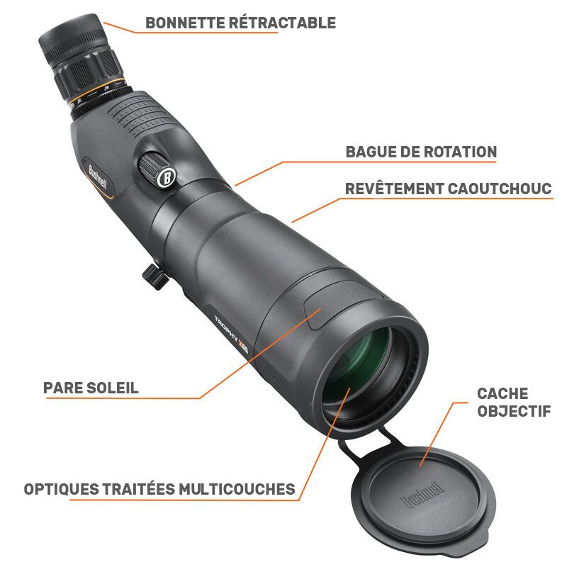Διοπτρικό τηλεσκόπιο Bushnell Trophy Extreme 20-60X65 με λοξή γωνία 