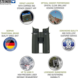 Κιάλια Steiner eRanger LRF 10x42 με ενσωματωμένο αποστασιόμετρο 